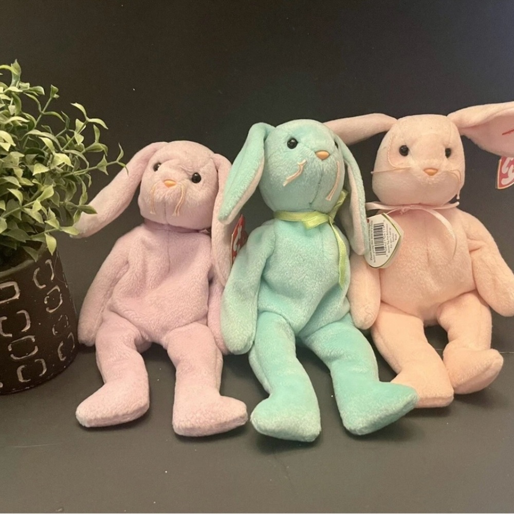 TY Beanie Babies Hippity Hoppity Floppity MWMT PVC Pellets, Tag Errors